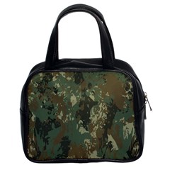 Camouflage-splatters-background Classic Handbag (two Sides) by Simbadda