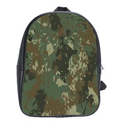 Camouflage-splatters-background School Bag (large) by Simbadda