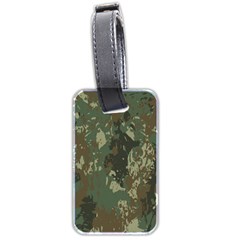 Camouflage-splatters-background Luggage Tag (two Sides) by Simbadda