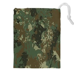 Camouflage-splatters-background Drawstring Pouch (5xl) by Simbadda