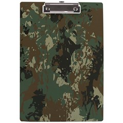 Camouflage-splatters-background A4 Acrylic Clipboard