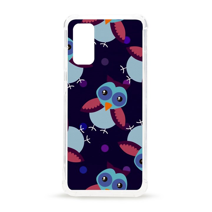 Owl-pattern-background Samsung Galaxy S20 6.2 Inch TPU UV Case