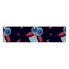 Owl-pattern-background Banner And Sign 4  X 1  by Simbadda