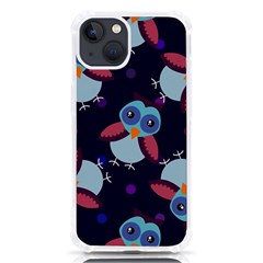 Owl-pattern-background Iphone 13 Tpu Uv Print Case by Simbadda