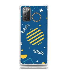 Flat-design-geometric-shapes-background Samsung Galaxy Note 20 Tpu Uv Case by Simbadda