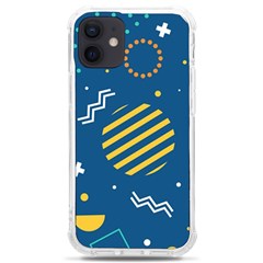 Flat-design-geometric-shapes-background Iphone 12 Mini Tpu Uv Print Case	 by Simbadda