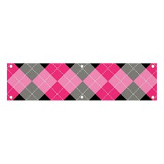 Seamless-argyle-pattern Banner And Sign 4  X 1  by Simbadda