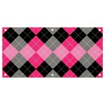 Seamless-argyle-pattern Banner and Sign 4  x 2  Front