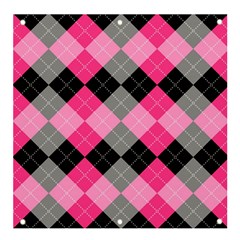 Seamless-argyle-pattern Banner And Sign 4  X 4  by Simbadda