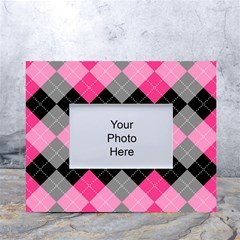 Seamless-argyle-pattern White Tabletop Photo Frame 4 x6  by Simbadda