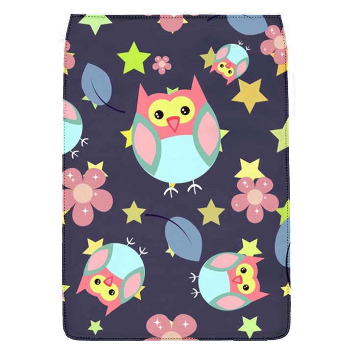 Owl-stars-pattern-background Removable Flap Cover (S)