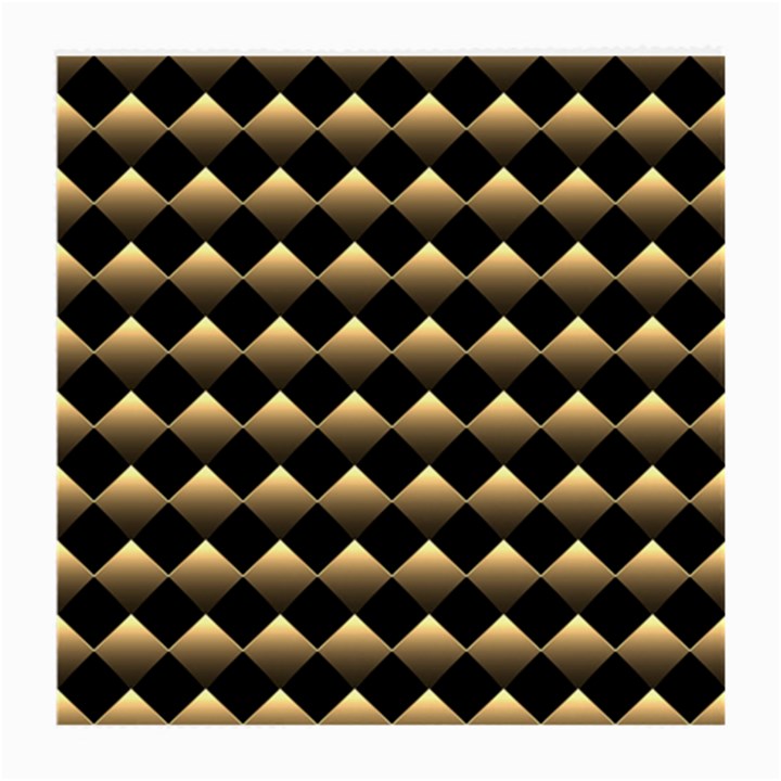 Golden-chess-board-background Medium Glasses Cloth (2 Sides)