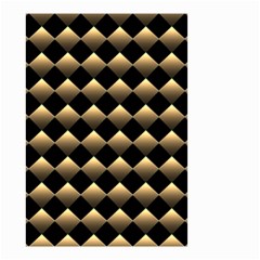 Golden-chess-board-background Small Garden Flag (two Sides) by Simbadda