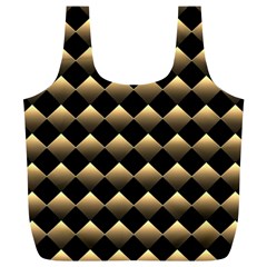 Golden-chess-board-background Full Print Recycle Bag (xl) by Simbadda