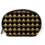 Golden-chess-board-background Accessory Pouch (Large) Back