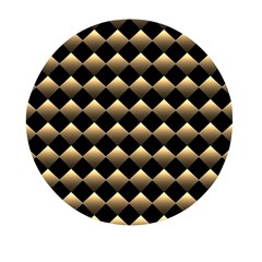 Golden-chess-board-background Mini Round Pill Box (pack Of 3)