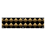 Golden-chess-board-background Banner and Sign 4  x 1  Front