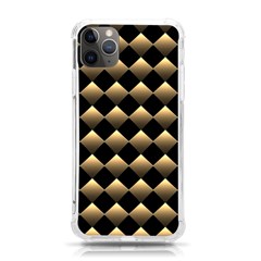 Golden-chess-board-background Iphone 11 Pro Max 6 5 Inch Tpu Uv Print Case by Simbadda