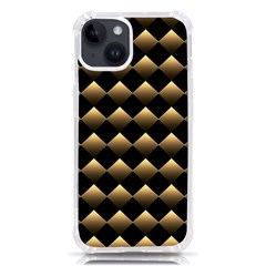 Golden-chess-board-background Iphone 14 Tpu Uv Print Case by Simbadda