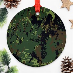 Military-background-grunge---- Ornament (round) by Simbadda