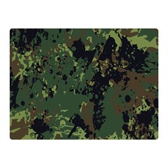 Military-background-grunge---- Two Sides Premium Plush Fleece Blanket (mini) by Simbadda