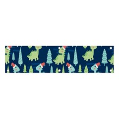 Cute-dinosaurs-animal-seamless-pattern-doodle-dino-winter-theme Banner And Sign 4  X 1  by Simbadda