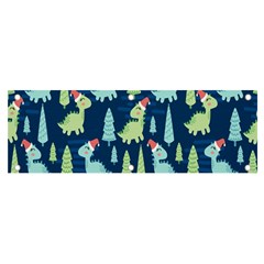 Cute-dinosaurs-animal-seamless-pattern-doodle-dino-winter-theme Banner And Sign 6  X 2  by Simbadda