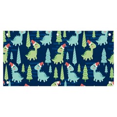 Cute-dinosaurs-animal-seamless-pattern-doodle-dino-winter-theme Banner And Sign 6  X 3  by Simbadda