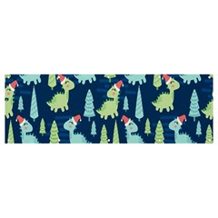 Cute-dinosaurs-animal-seamless-pattern-doodle-dino-winter-theme Banner And Sign 12  X 4 