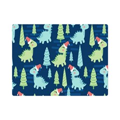 Cute-dinosaurs-animal-seamless-pattern-doodle-dino-winter-theme Premium Plush Fleece Blanket (mini)