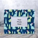 Cute-dinosaurs-animal-seamless-pattern-doodle-dino-winter-theme White Tabletop Photo Frame 4 x6  Front