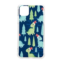 Cute-dinosaurs-animal-seamless-pattern-doodle-dino-winter-theme Iphone 11 Pro Max 6 5 Inch Tpu Uv Print Case by Simbadda