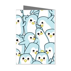 Penguins-pattern Mini Greeting Cards (pkg Of 8)