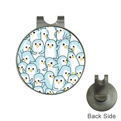 Penguins-pattern Hat Clips With Golf Markers by Simbadda