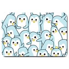 Penguins-pattern Large Doormat by Simbadda