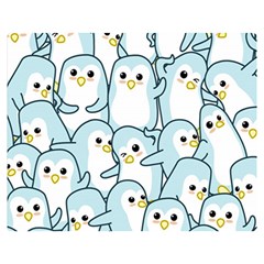 Penguins-pattern Premium Plush Fleece Blanket (medium) by Simbadda