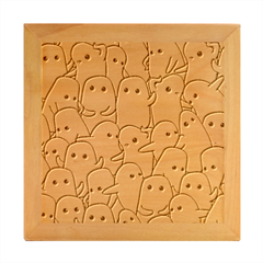 Penguins-pattern Wood Photo Frame Cube by Simbadda