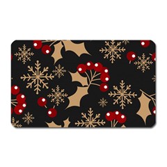 Christmas-pattern-with-snowflakes-berries Magnet (rectangular)