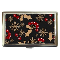 Christmas-pattern-with-snowflakes-berries Cigarette Money Case