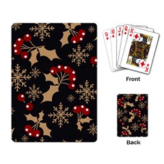 Christmas-pattern-with-snowflakes-berries Playing Cards Single Design (rectangle)