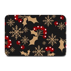 Christmas-pattern-with-snowflakes-berries Plate Mats