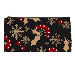 Christmas-pattern-with-snowflakes-berries Pencil Case