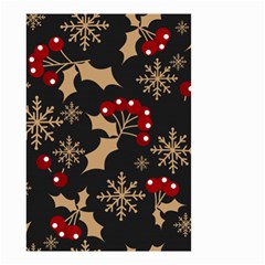 Christmas-pattern-with-snowflakes-berries Small Garden Flag (two Sides)