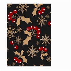 Christmas-pattern-with-snowflakes-berries Large Garden Flag (two Sides)