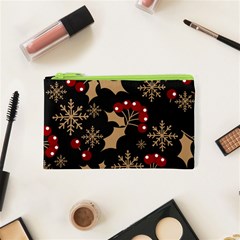 Christmas-pattern-with-snowflakes-berries Cosmetic Bag (xs)