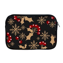 Christmas-pattern-with-snowflakes-berries Apple Macbook Pro 17  Zipper Case