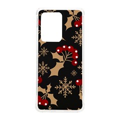 Christmas-pattern-with-snowflakes-berries Samsung Galaxy S20 Ultra 6 9 Inch Tpu Uv Case