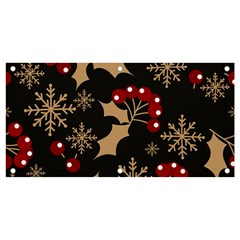 Christmas-pattern-with-snowflakes-berries Banner And Sign 4  X 2 