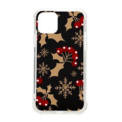 Christmas-pattern-with-snowflakes-berries Iphone 11 Pro 5 8 Inch Tpu Uv Print Case