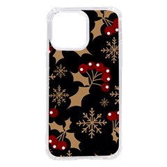 Christmas-pattern-with-snowflakes-berries Iphone 14 Pro Max Tpu Uv Print Case